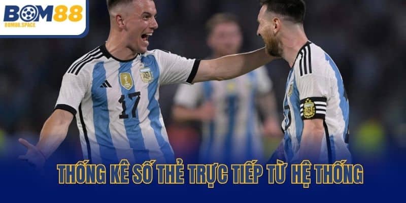 Thống kê số thẻ trực tiếp từ hệ thống